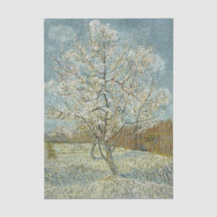 Papier Mousseline Pêcher en fleurs par Vincent Van Gogh