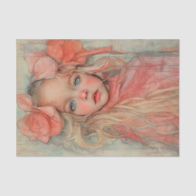 Papier Mousseline Pêches et beauté de la crème2 (Recto)