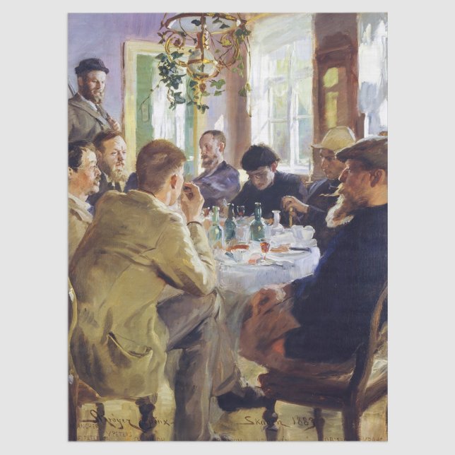 Papier Mousseline Peder Severin Kroyer - Heure du déjeuner (Créateur téléchargé)