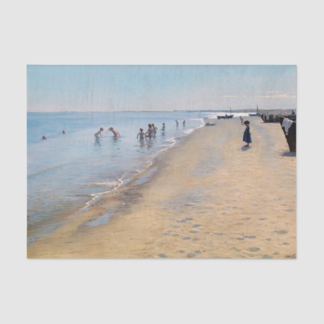Papier Mousseline Peder Severin Kroyer - Jour d'été à Skagen Beach (Recto)