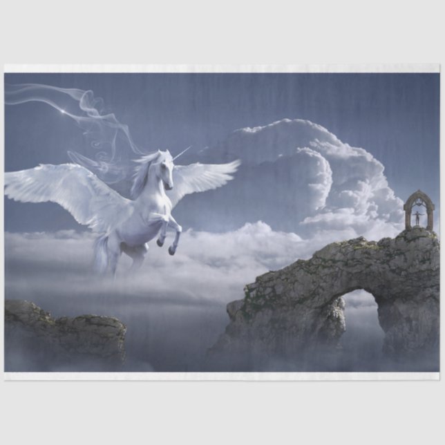 Papier Mousseline Pegasas Sky Decoupage 20x30 (Recto)