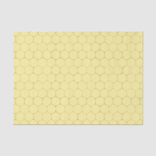 Papier Mousseline Peigne de miel (Design 53 série Jaune/Orange)