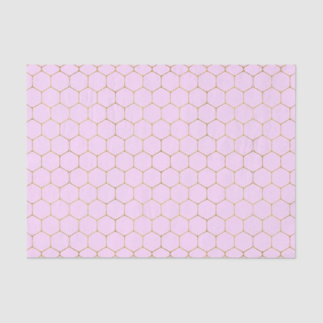 Papier Mousseline Peigne rose (Design 42 Pink Series) (Recto)