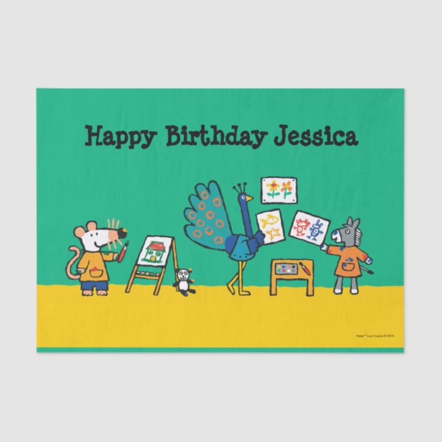 Papier Mousseline Peinture avec Maisy ! (Recto)