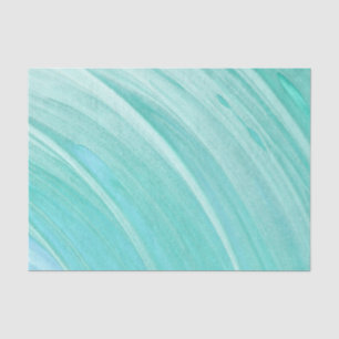 Papier Mousseline Peinture balayée par le vent bleue