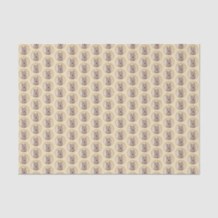 Papier Mousseline Peinture Berger Picard - Joli art original chien