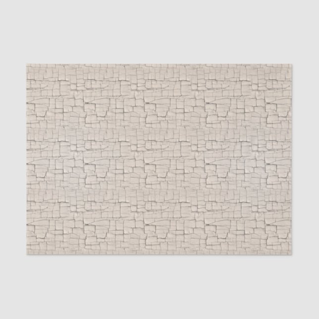 Papier Mousseline Peinture blanche antique de craquement de (Recto)