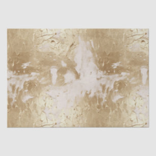 Papier Mousseline Peinture blanche en or glam (look)