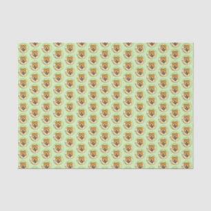 Papier Mousseline Peinture Chow Chow - Joli art original chien