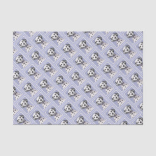 Papier Mousseline Peinture Dalmatienne - Cute Original Chien Art