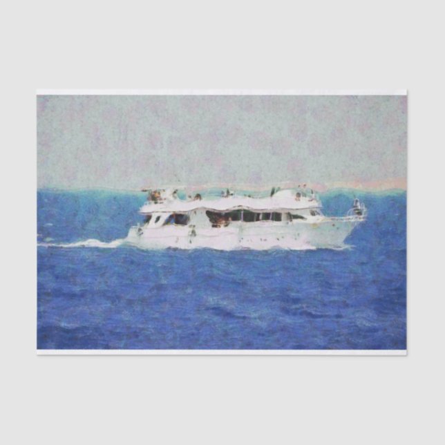Papier Mousseline Peinture de bateau (Recto)