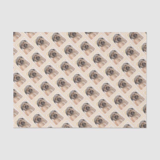 Papier Mousseline Peinture de berger pyrénéenne - Cute Original Chie (Recto)