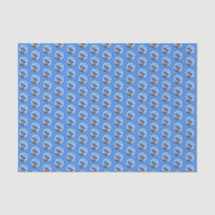 Papier Mousseline Peinture de bleuets - Art original pour les oiseau