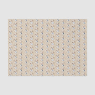 Papier Mousseline Peinture de chien de Canaan - jolie art original d