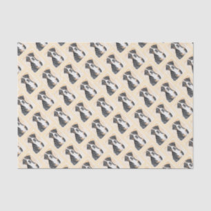 Papier Mousseline Peinture de Chien de Montagne - Art original
