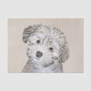 Papier Mousseline Peinture de Chien Havanais - Cute Original Chien A