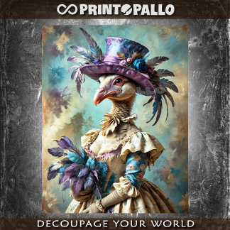 Papier Mousseline Peinture de style Renaissance : Dame victorienne d