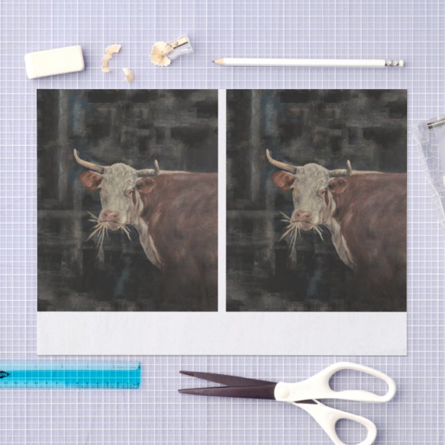 Papier Mousseline Peinture de vache DBL (Artisanat)
