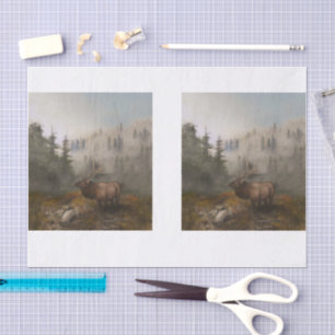 Papier Mousseline Peinture Elk DBL