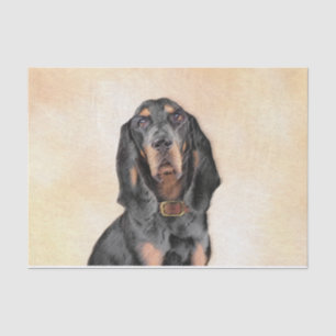 Papier Mousseline Peinture en noir et blanc - Art original Chien