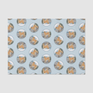 Papier Mousseline Peinture finlandaise Spitz Seashore Peinture Chien