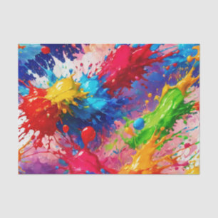 Papier Mousseline Peinture humide colorée design