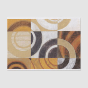 Papier Mousseline Peinture moderne avec Motifs circulaires
