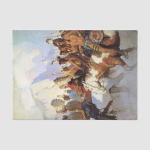 Papier Mousseline Peinture occidentale de N C Wyeth « La Partie de g