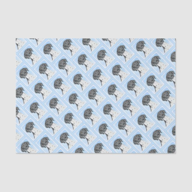 Papier Mousseline Peinture pointeur germanique - Art original (Recto)