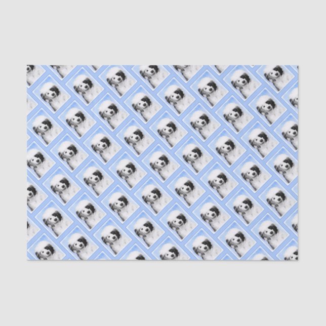 Papier Mousseline Peinture Portugaise de Chien d'Eau - Art original  (Recto)