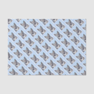 Papier Mousseline Peinture Suédoise Vallhund - Cute Original Chien A