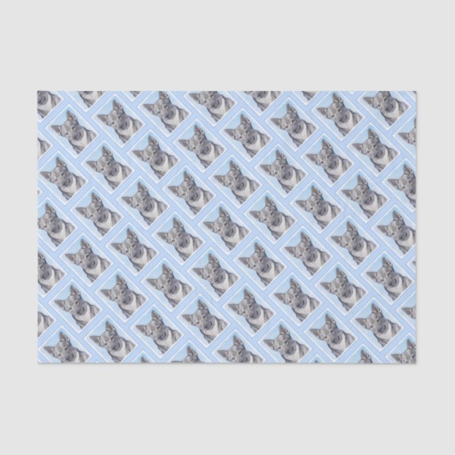 Papier Mousseline Peinture Suédoise Vallhund - Cute Original Chien A (Recto)