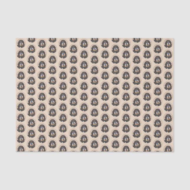 Papier Mousseline Peinture Tibétaine Mastiff - Joli art original chi (Recto)