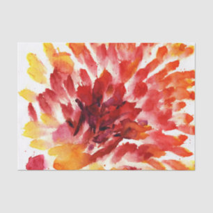 Papier Mousseline Peintures florales abstraites 5 d'aquarelle