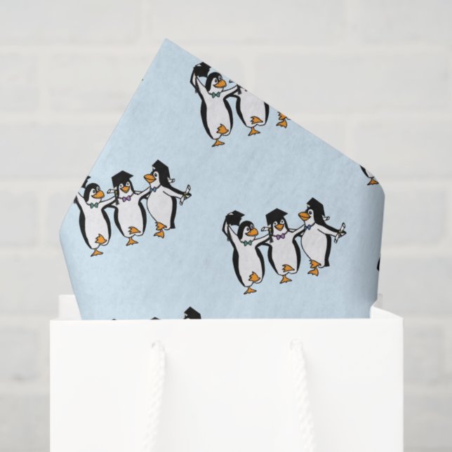 Papier Mousseline Penguin Meilleurs Amis Diplôme (Sac cadeau)