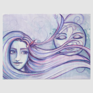 Papier Mousseline Pensées Lune LuneEnfant Déesse Lune Enfant