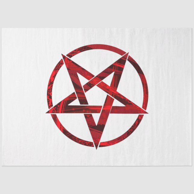 Papier Mousseline Pentagram Red Devil (Recto)