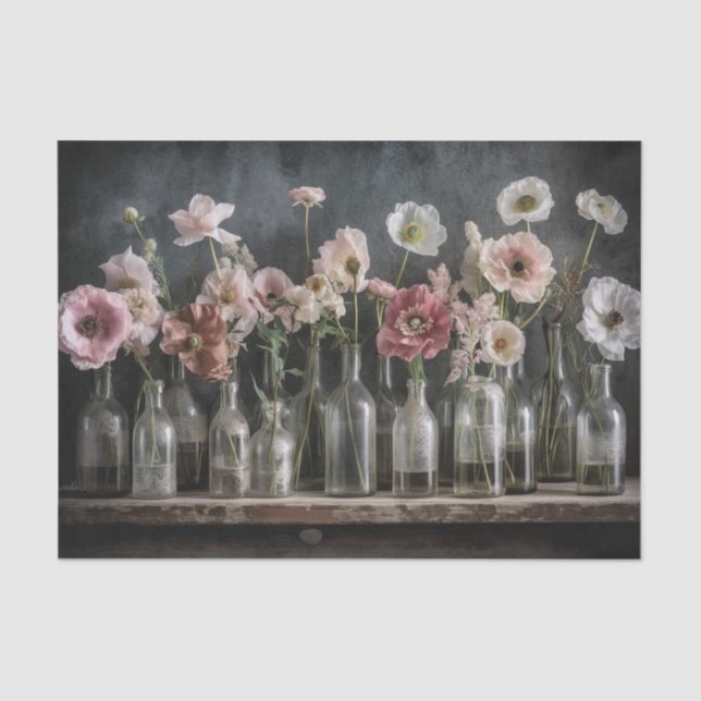 Papier Mousseline Pépites bleues (Recto)