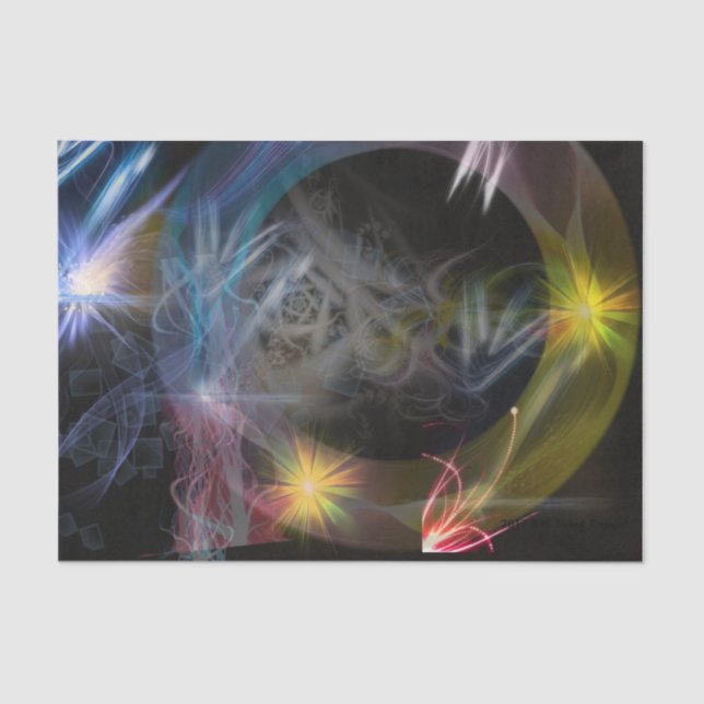 Papier Mousseline Perdu dans l'espace (Recto)