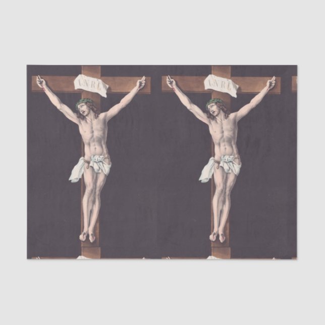 Papier Mousseline Père, entre tes mains, je recommande mon esprit (Recto)