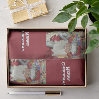 Papier Mousseline Père Noël Classique - Vérifier Deux Fois Joyeux No