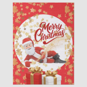 Papier Mousseline Père Noël cool Vacances de Noël à Noël 🎅