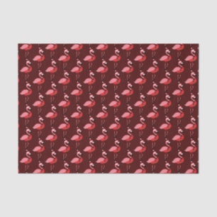 Papier Mousseline père Noël Flamant rose rose Bourgogne Noël de Noël