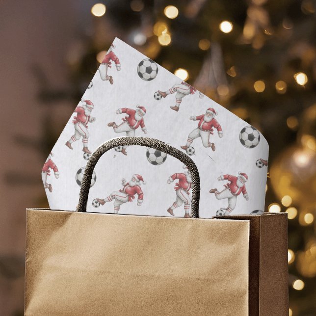 Papier Mousseline Père Noël Foot Noël (Créateur téléchargé)