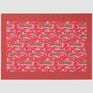Papier Mousseline Père Noël Land