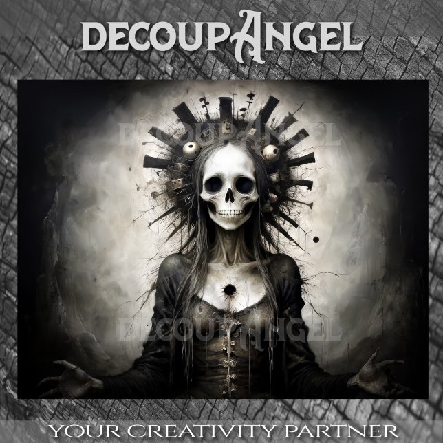 Papier Mousseline Père Noël Muerte Whispering Death - Découpage - (Créateur téléchargé)