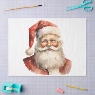 Papier Mousseline Père Noël rétro