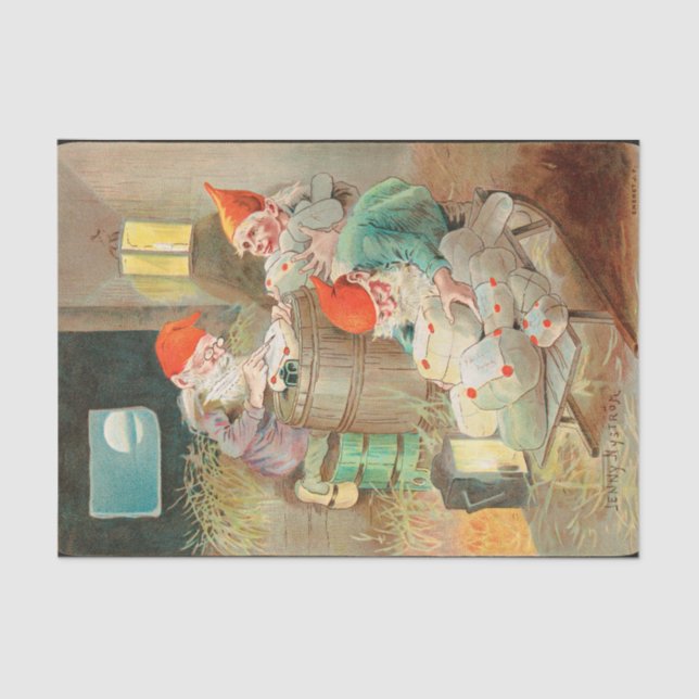 Papier Mousseline Père Noël suédoise de Noël (par Jenny Nyström) (Recto)