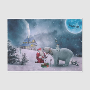 Papier Mousseline Père Noël Tissue Paper