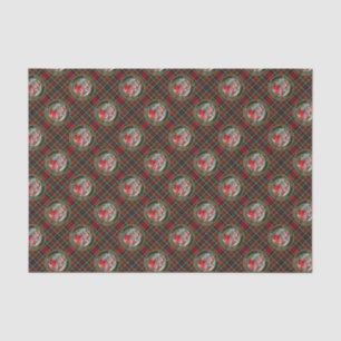 Papier Mousseline Père Noël Trump MAGA Christmas Tartan Plaid